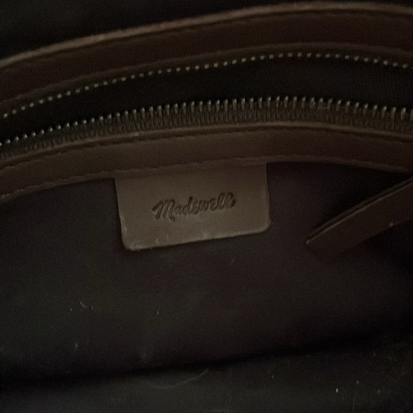 madewell The Basketweave Mini Crossbody Tote in Leather and Suede - Picture 4 of 5